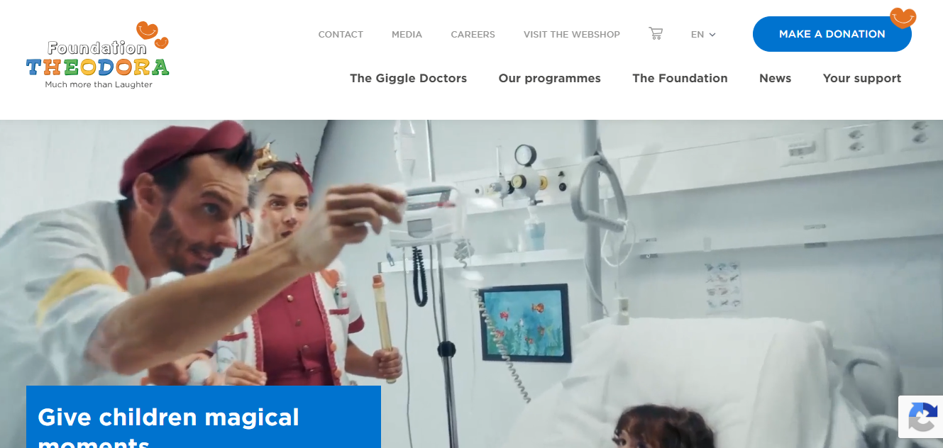 Fondation Theodora website — multilingual NGO platform